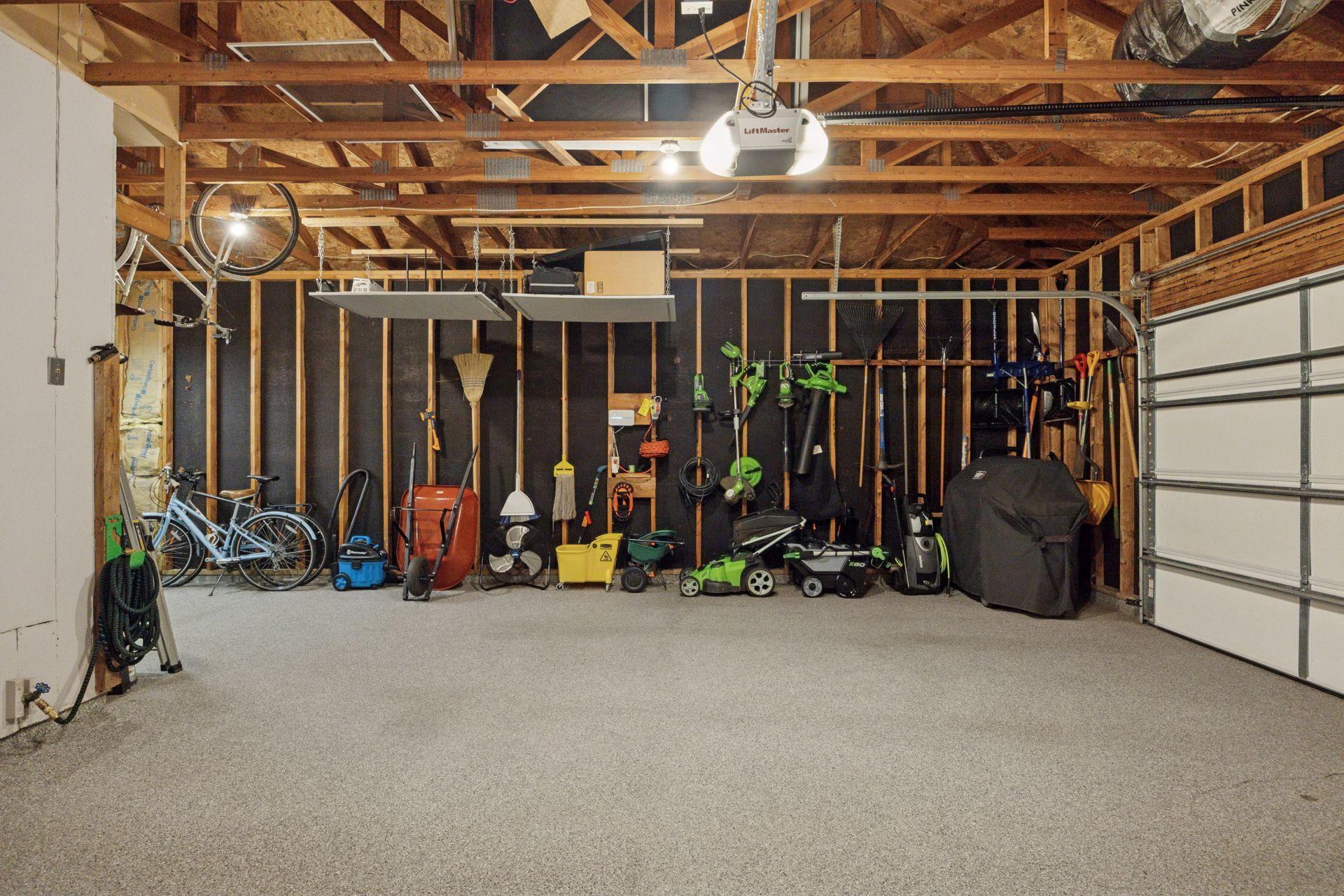 Sharp and Clean Garage with Epoxy Floors
