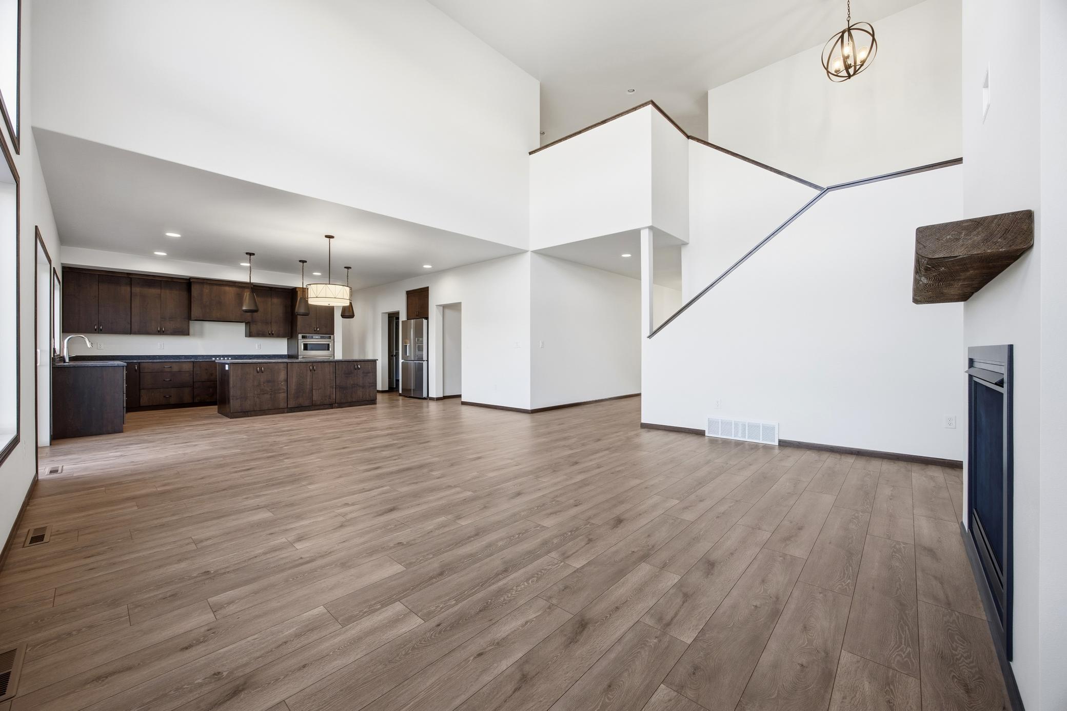 Living room to kitchen