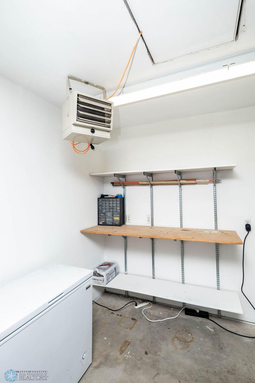 Heated double garage