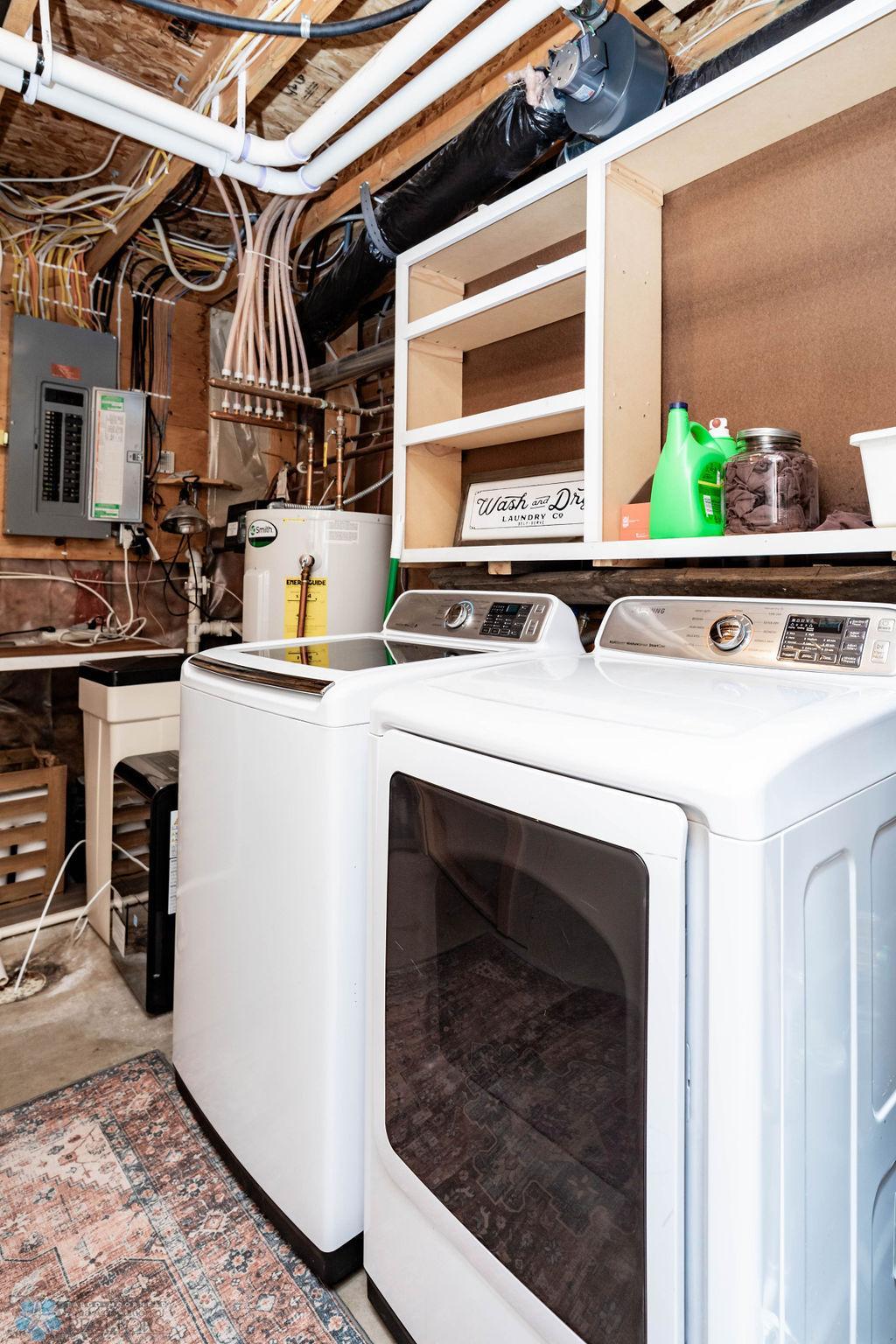 Washer and dryer included