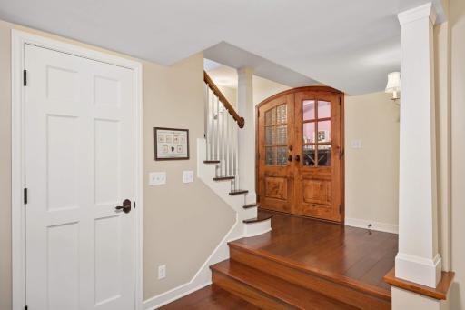 Behind the double doors in a wine cellar:)