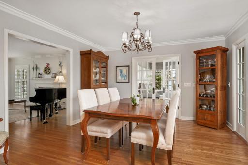 Spacious dining room