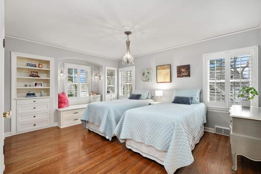 3 of 5 bedrooms with built-ins