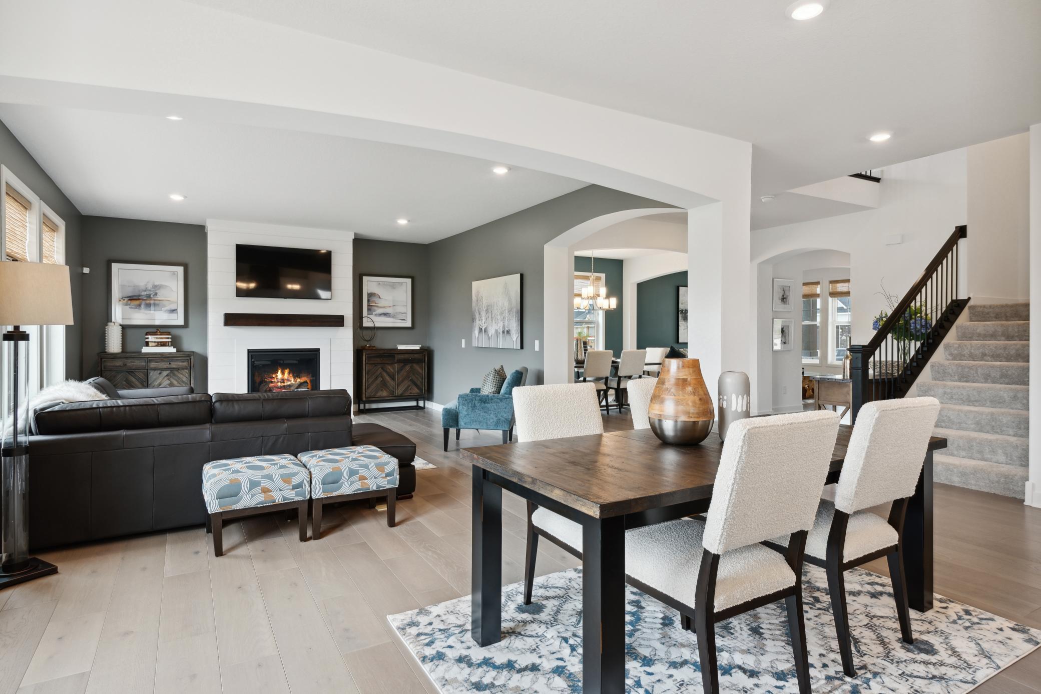(Photo of model home, finishes will vary) After whipping up a delicious meal, residents can immediately dine and sip on hot beverages in the adjacent breakfast room