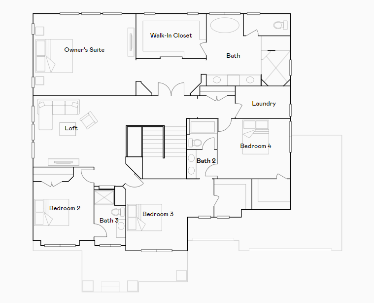 Lower level floorplan.