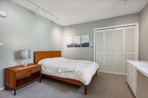 Two additional bedrooms are found on the main level.