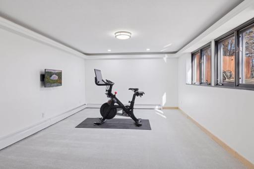 So many possibilities! Use this area as an exercise room or hobby room. Or set up a home office or computer nook.