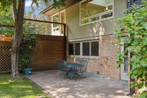 The patio is easily accessed from the lower level kitchen for meal prep for your backyard picnics and parties. Under the deck youâll find an enclosed shed for potting and gardening or storing your lawn tools.