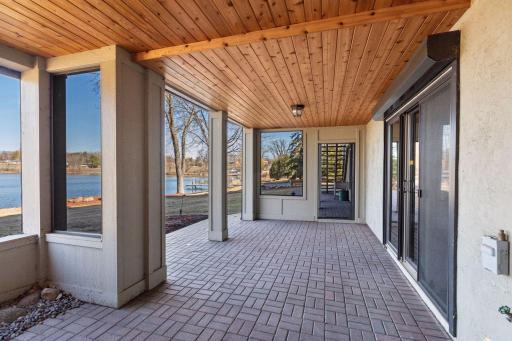 A dream space for outdoor grilling and relaxation.