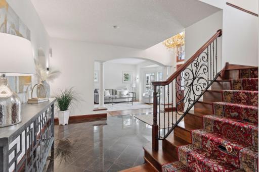 The foyer entering your home is stunning. The open concept design flows effortlessly throughout the home.