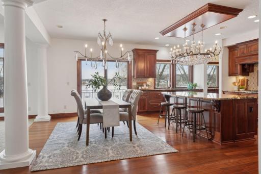 Bright and airy, these open-concept living spaces are enhanced by stunning lighting, creating an inviting and uplifting atmosphere throughout the home.