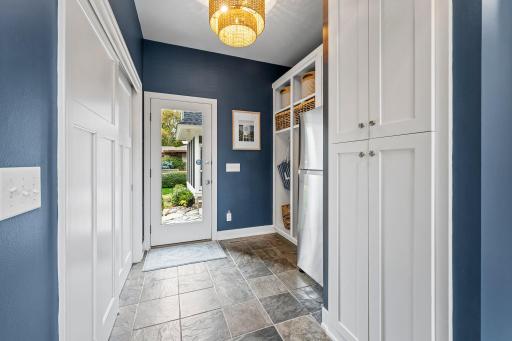 Mud room off of the garage, leading to the pool!