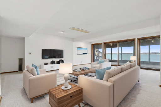 Virtually Staged - Lower Level Family room