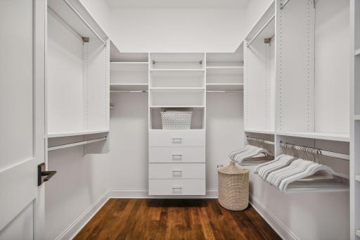 Walk-in closet found in the secondary bedroom suite