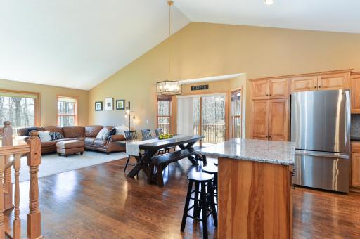 This shows the size of the room, perfect for gatherings