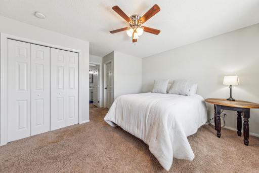 Primary bedroom w walk-through ensuite bathroom