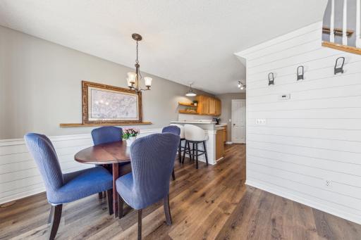 Entrance w ship lap details and hooks for coats as well as a spacious entry closet