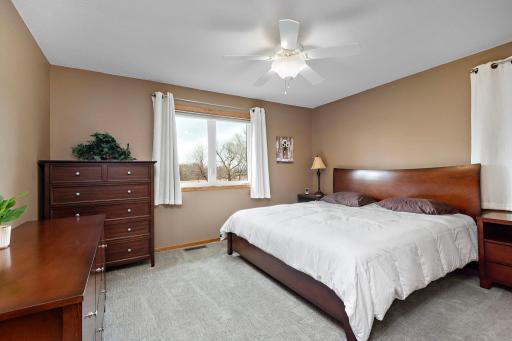 Primary/Owners Bedroom on Main with ceiling fan