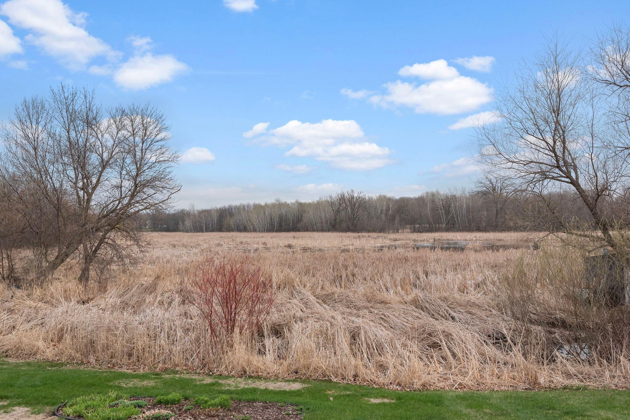 Beautiful private views of ponds, wetlands and lots of wildlife and nature views!