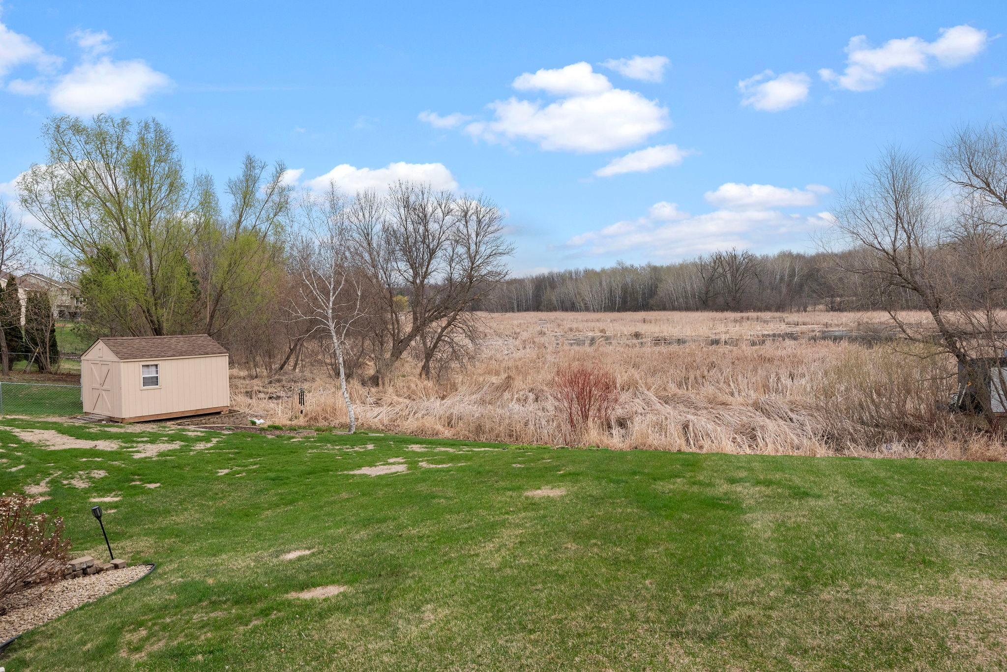 Beautiful private views of ponds, wetlands and lots of wildlife and nature views!