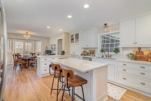 Newly renovated kitchen with high-end finishes.