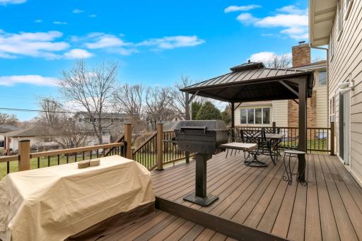 Newer maintenance free Trex deck and gazebo.