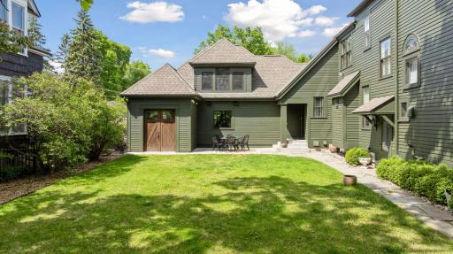 Fenced in Front side yard/ with extra wide door to the garage. plus a patio