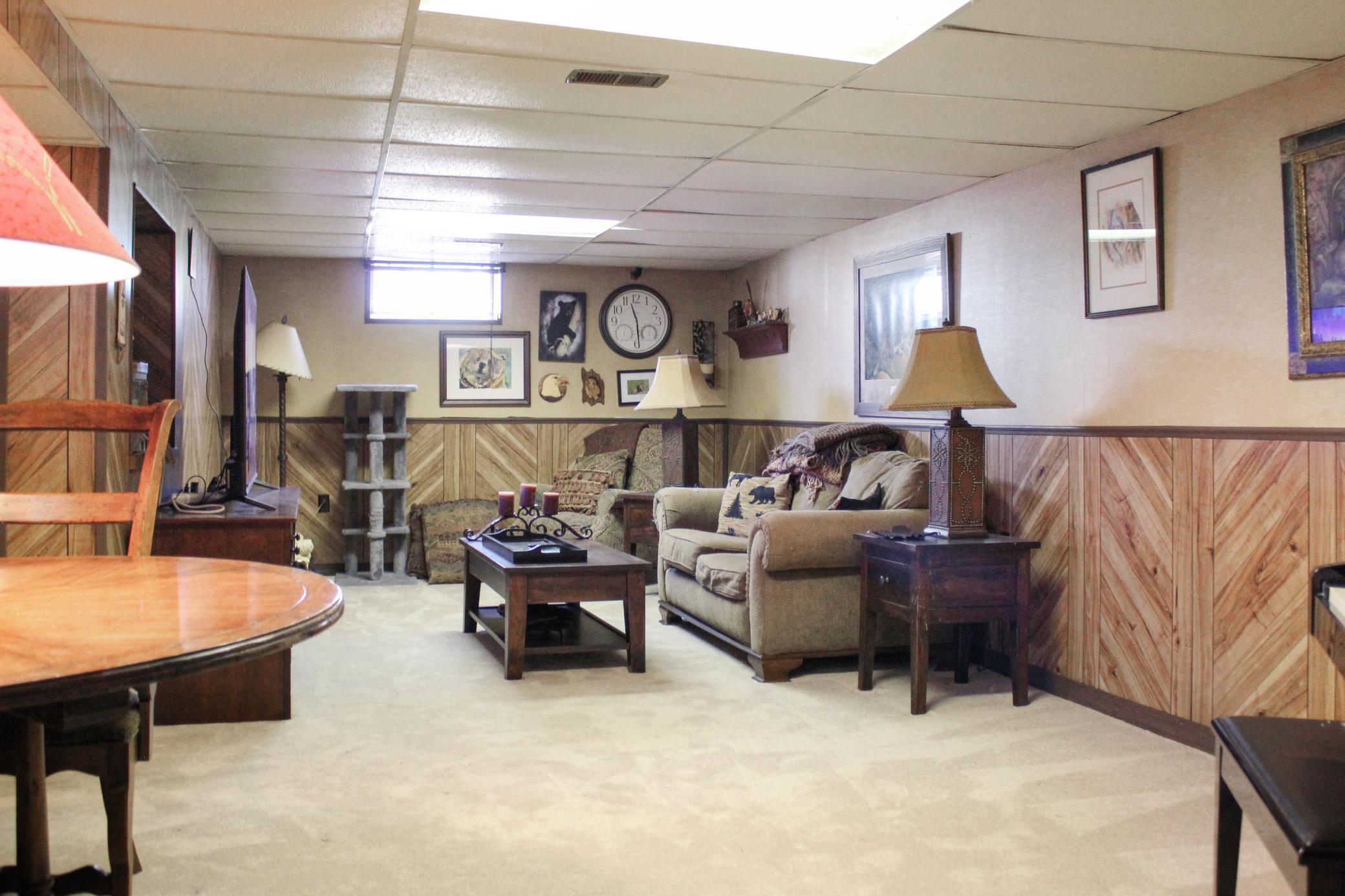 Basement is fully finished