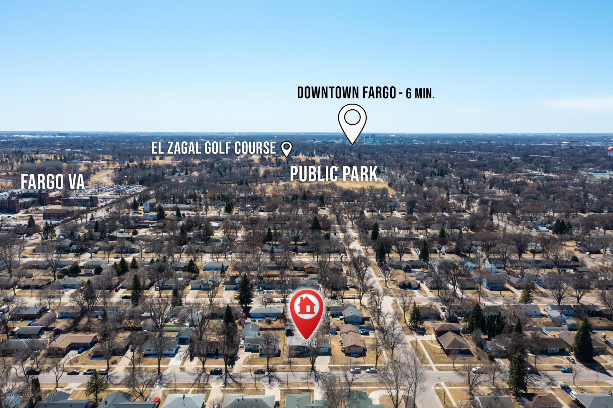 Drone view (Facing south)