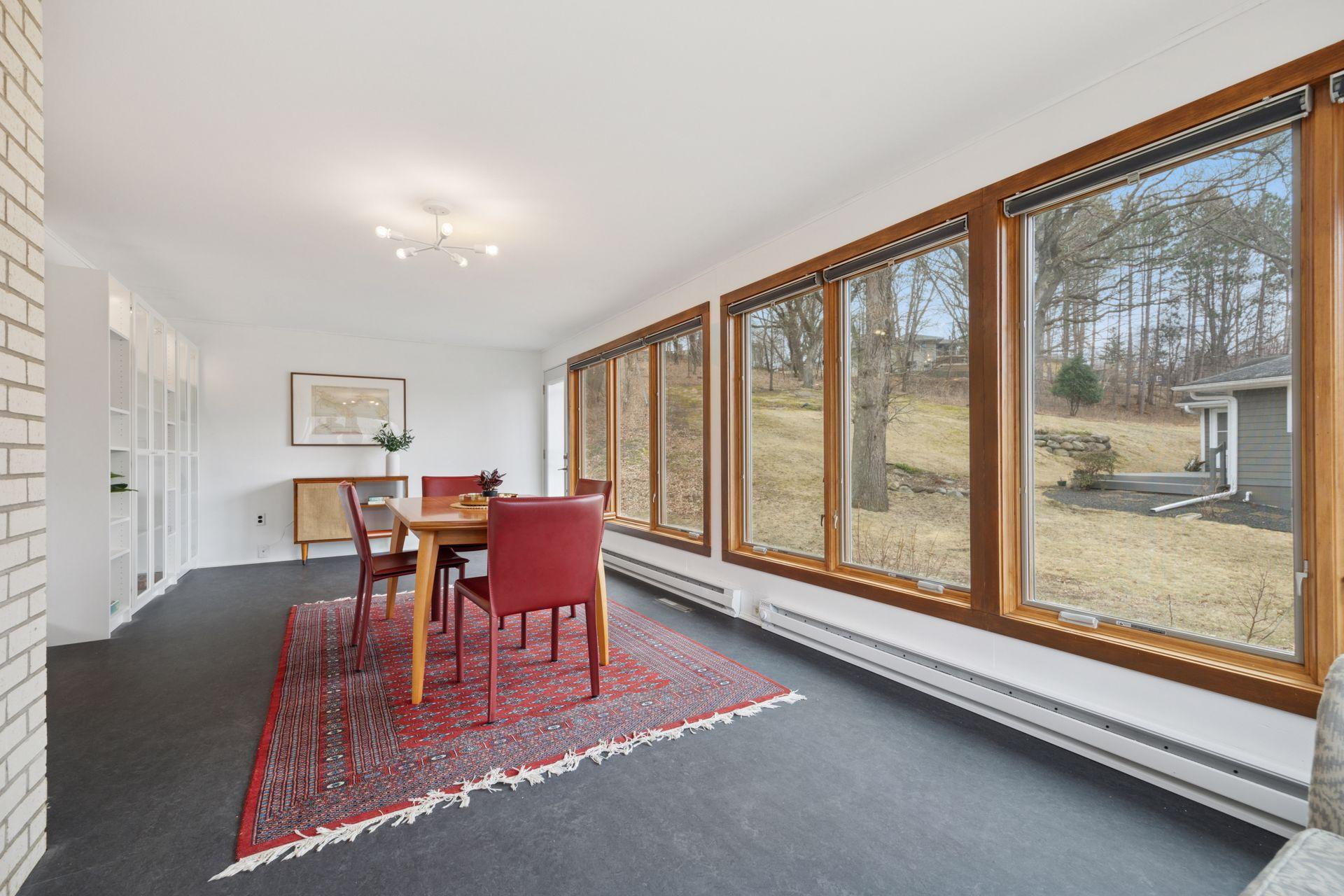 Sun room has baseboard heat