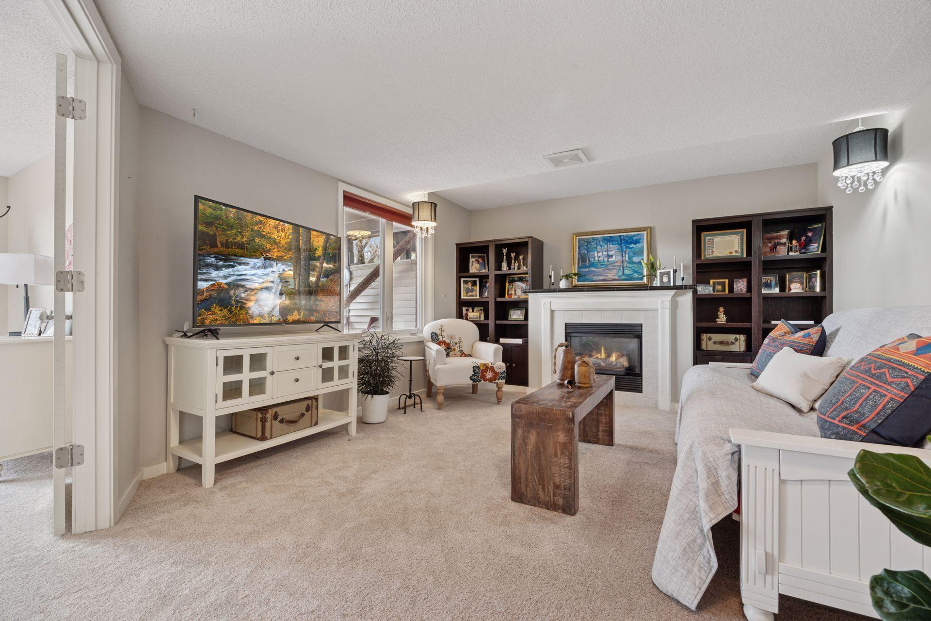 Welcome to the walkout level which includes a family room, 3rd bedroom and a nice sized laundry/ storage room. 1/2 bath is in place and fully functional. Space to add a shower if you need one.