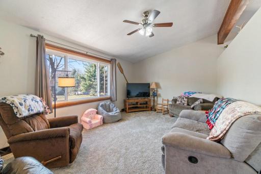 Living room with ample amount of natural light