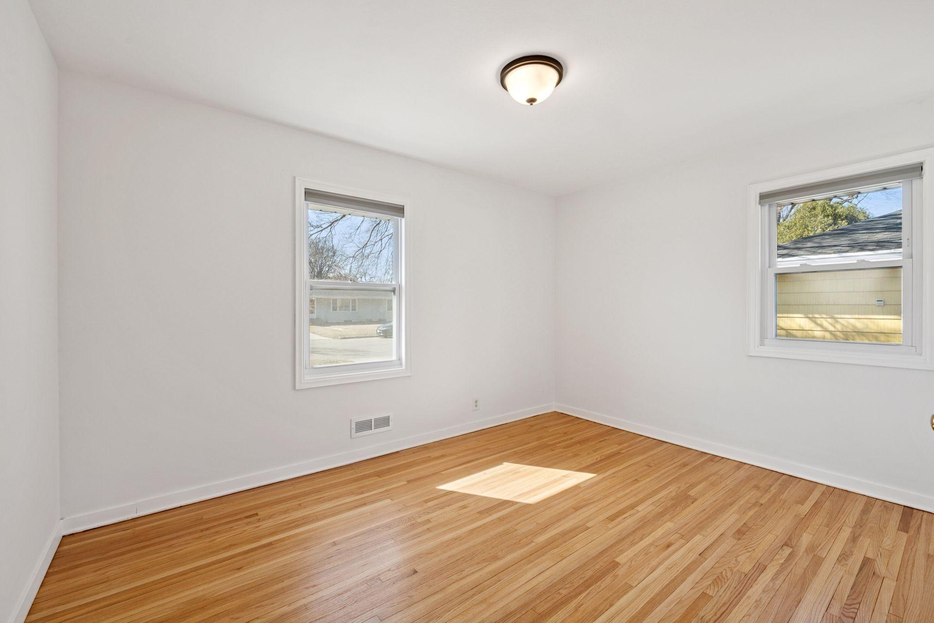 Light and bright main floor bedroom 1