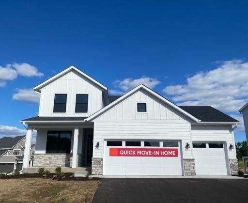 New Home w/Warranties! Grass/Sod & Sprinkler system Coming soon! Gorgeous white home, black windows, large Corner lot & walkout lot, finished LL!! And just steps to neighborhood pool & clubhouse, trails, pickleball & park! Great location, location!