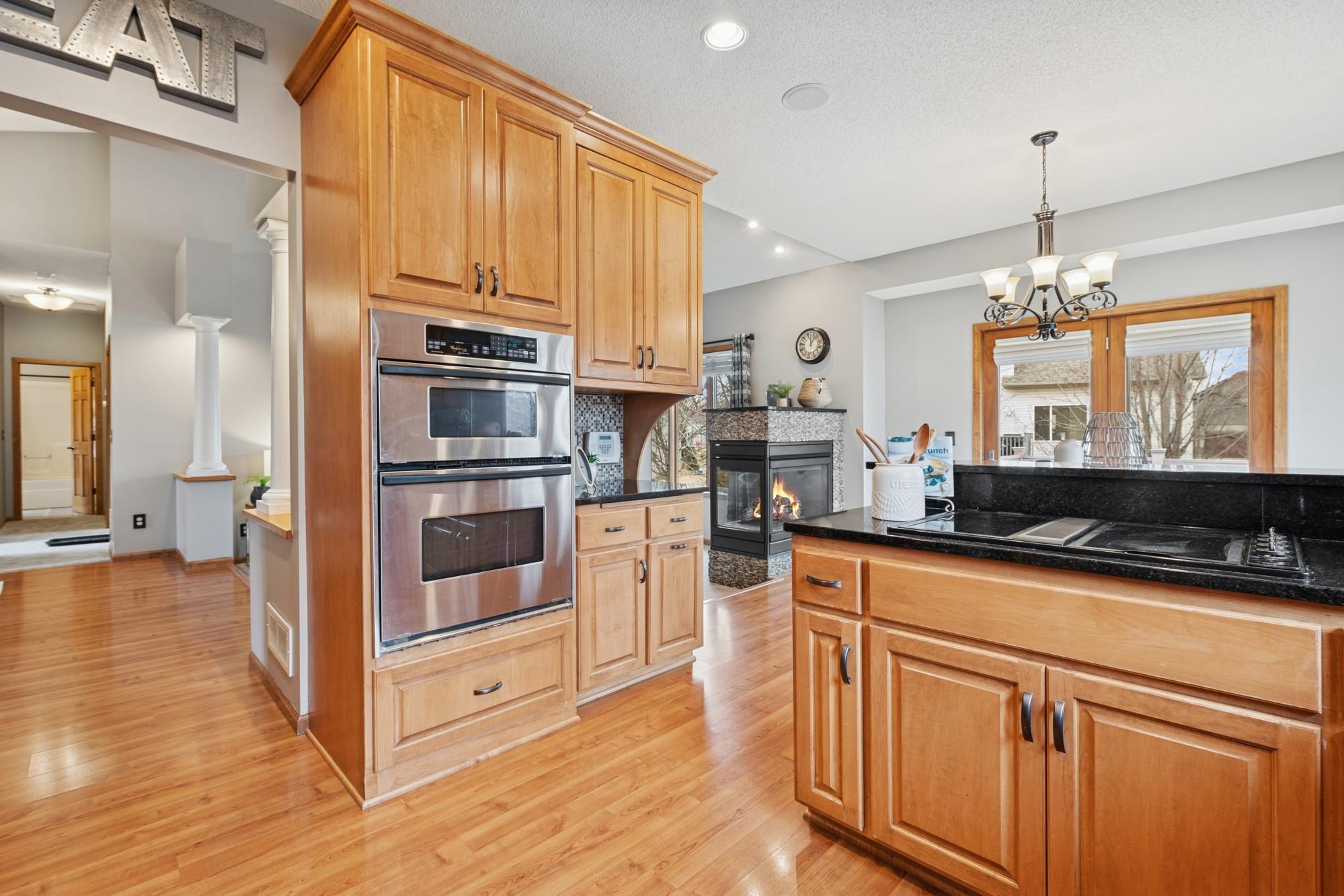 Built in oven and microwave and gas cooktop