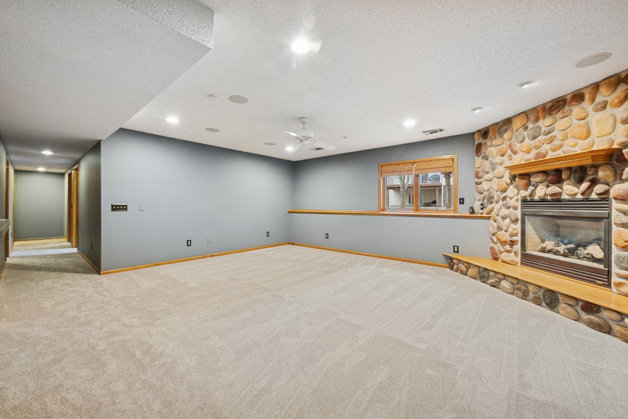 Spacious Family Room with fireplace