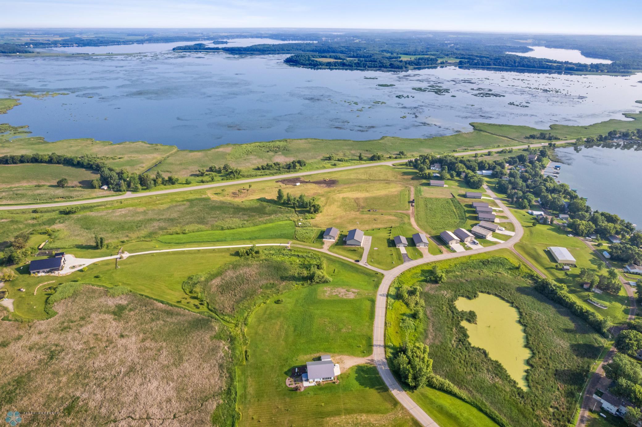aerial view looking towards Lakes Lizzie and Crystal