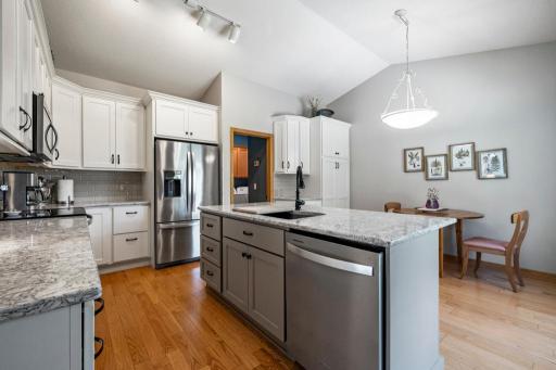 Beautifully updated custom kitchen with modern features