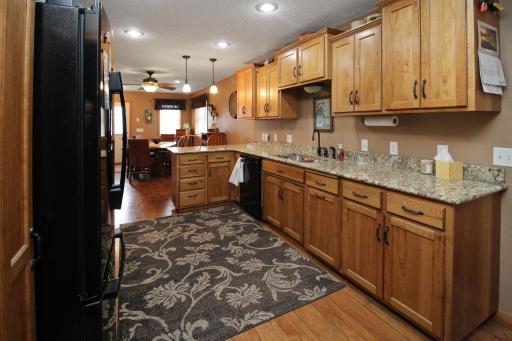 Beautiful cabinetry and granite countertops.