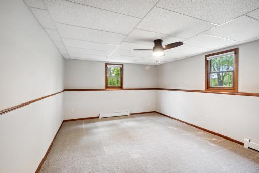 Second large lower level bedroom. Efficient dual zone heating.