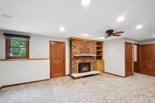 Spacious lower level family room or separate living quarters.