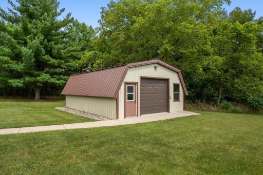 New metal roof & steel siding on this shed. It has a separate electrical meter.