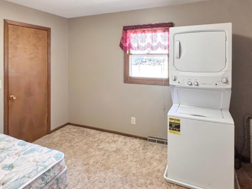 Laundry currently on main floor, in the second bedroom