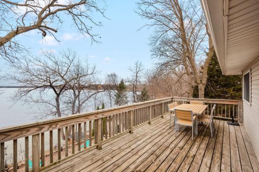 Large deck right out from the kitchen, great for entertaining!