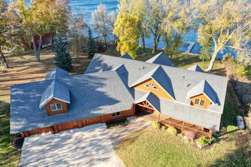 Drone - Driveway, rooflines and shoreline