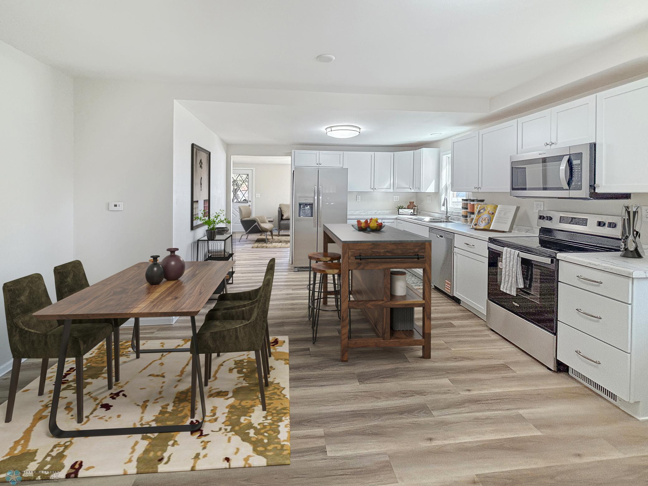 Virtually Staged Kitchen