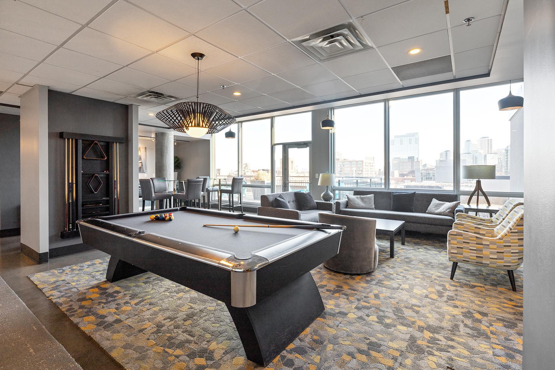 Community room on the 10th floor.