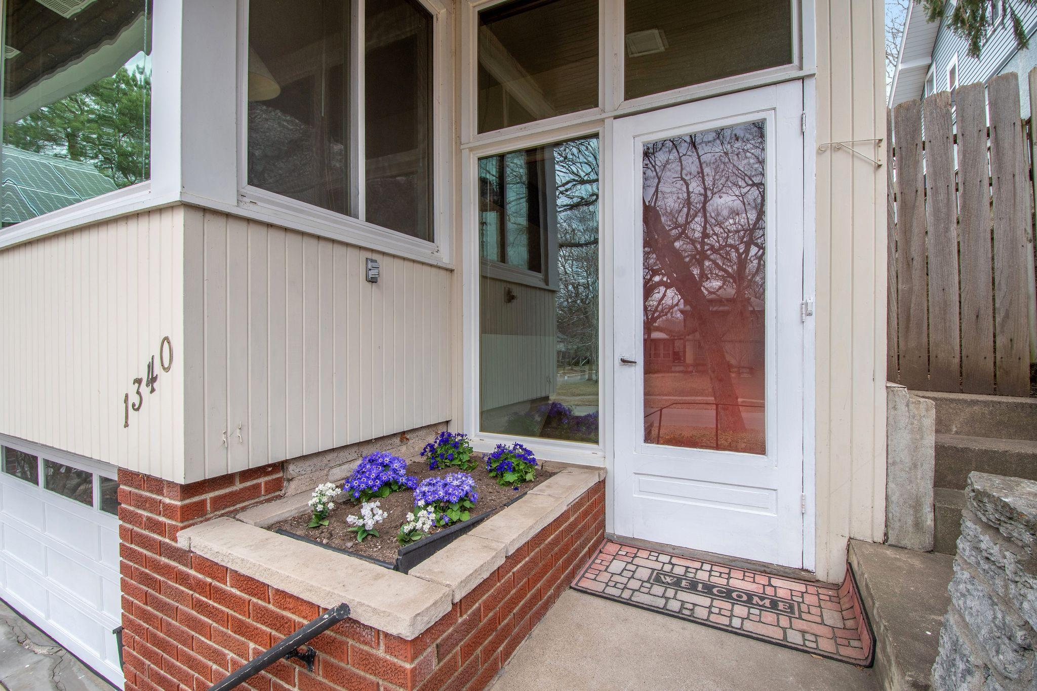 Front door of 1340 Keston