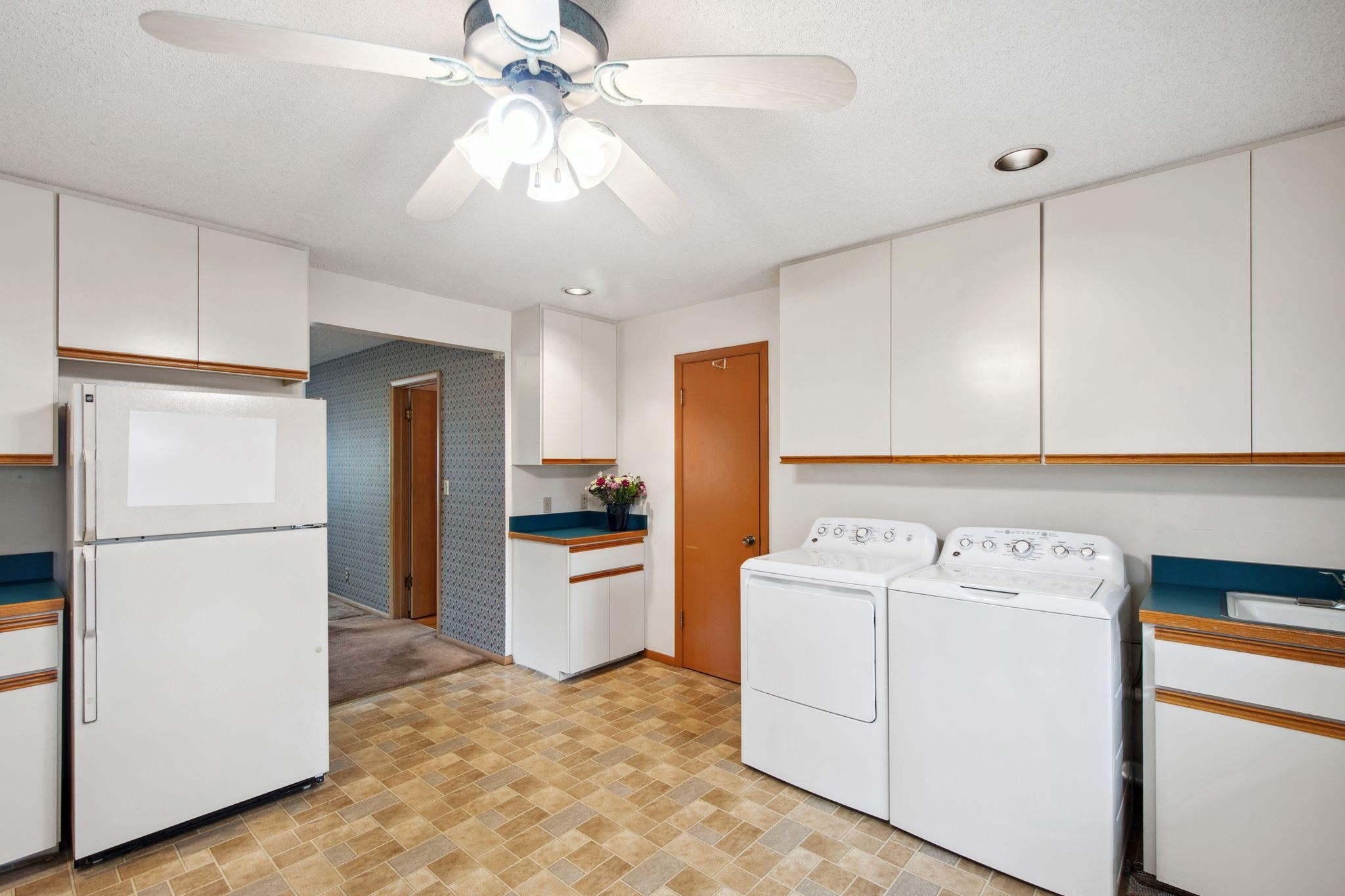 There is a great storage closet in the kitchen for coats, supples or it could be a pantry.