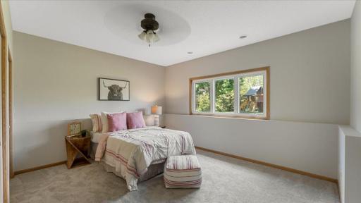 3rd bedroom in lower level with daylight windows facing North
